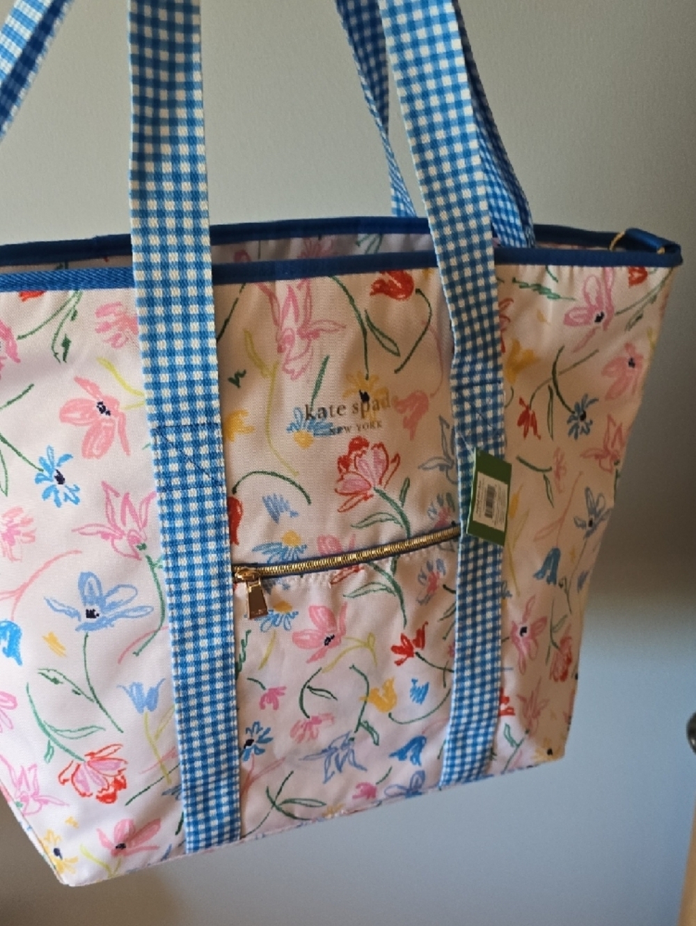 Kate Spade Large Capacity Insulated Cooler Tote Bag, Soft Sided Portable Beach - Picture 3 of 10